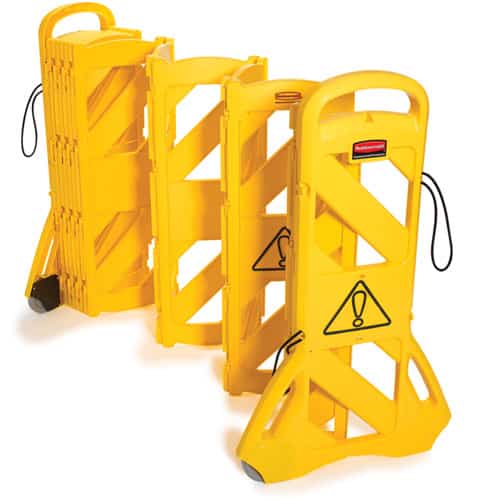 Rubbermaid Mobille Safety Barrier Yellow | RFG9S1100 image 0