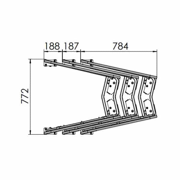 3 Sided Roll Cage with 1 Full Door – A-Base (RCR300) image 5