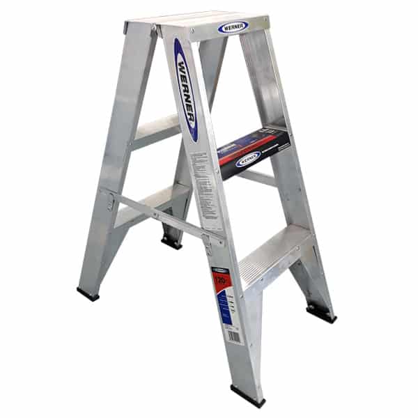 Werner Double Sided 120kg Aluminium Step Ladder WERT383AZ image 0