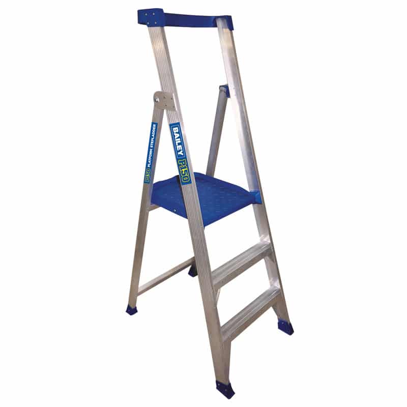 Bailey Aluminium Platform 3 Step Ladder 150KG | P150-3 FS13580 image 0