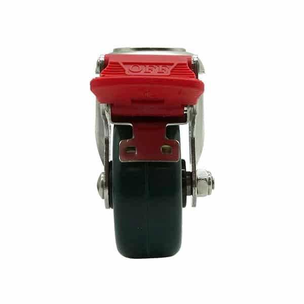 75mm Rebound Rubber Swivel Brake Castor (S3318B) image 1