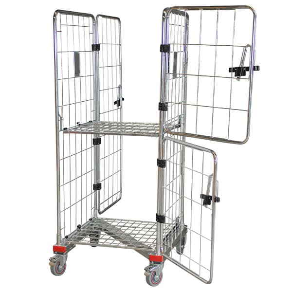 4 Sided Roll Cage with 2 Half Doors + 1 Full Door - Z Base (RCR411) image 16