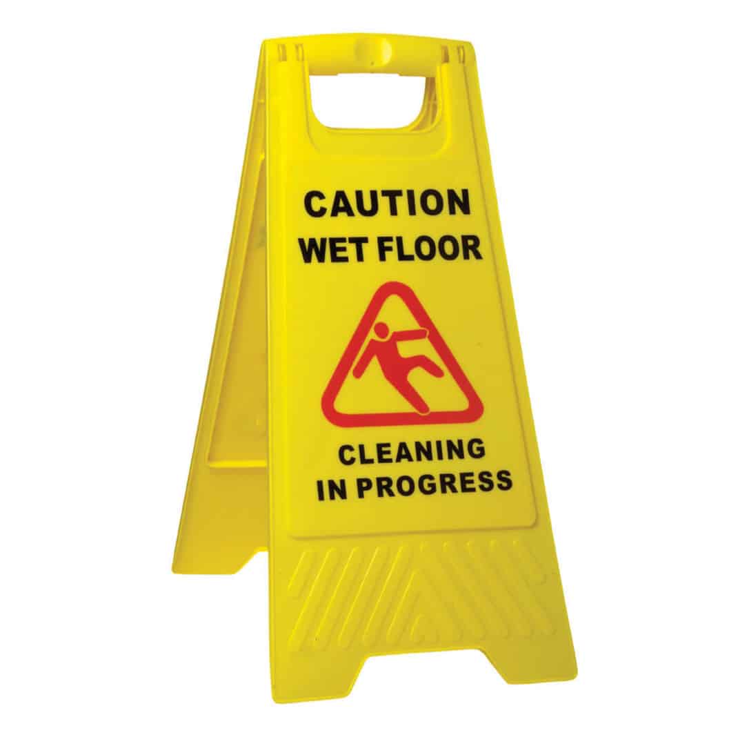 SABCO CAUTION WET FLOOR A-FRAME YELLOW (SABC-2420A) image 0