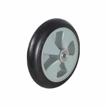 250mm Elastic Rubber Flange Bearing Blk Tyre Richmond Wheel | ER1006-75 image 0