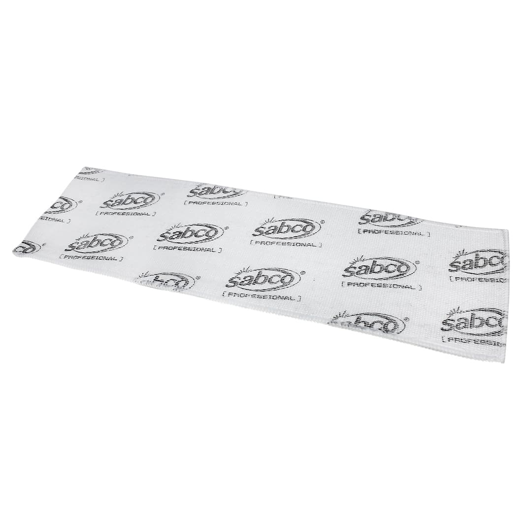 SABCO ULTRACLEAN MICROFIBRE DISPOSABLE FLAT MOP PADS-WHITE-25PK (SABC-1271) image 3