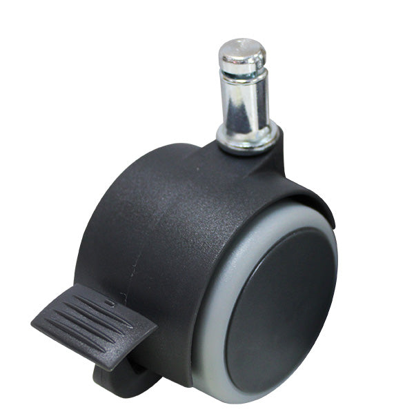 Pack of 2 Non-Marking Twin Wheel Wire Clip Castors (S057BPK2) QTY 2 image 0