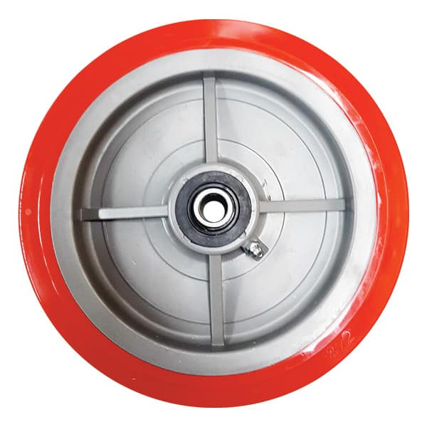 200mm Polyurethane Tyred Nylon Centred Wheel to Suit Scaffold Castors | 3/4" Axle Diameter (PU8079-75) image 1