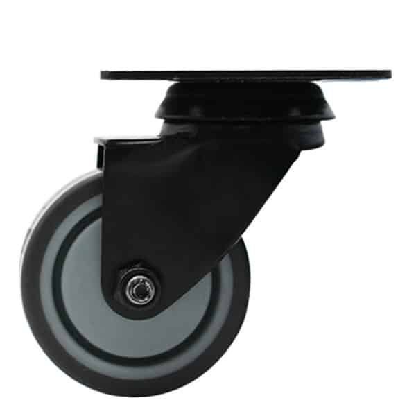 50mm Grey Rubber Wheel 30kg Capacity Swivel Castor (S2214) image 2