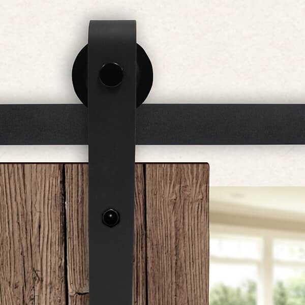 Country Style Black Steel 3m Barn Door Hardware Kit (BHR005) image 2