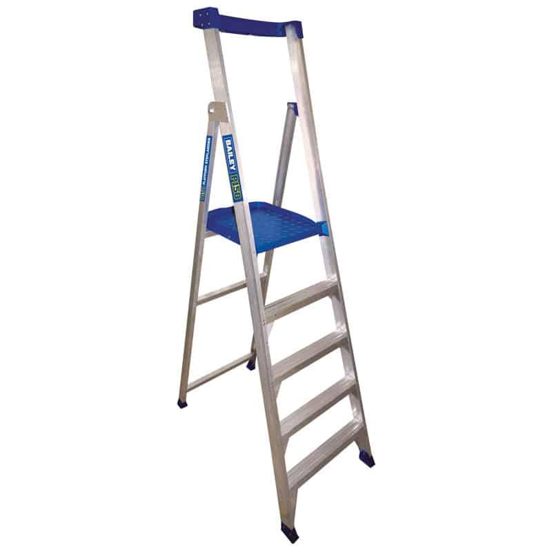 Bailey P150-5 Aluminium Platform 5 Step Ladder 150KG | FS13582 image 0