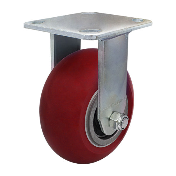 100mm Donut Profile Poly on Aluminium Wheel Castor 125kg Capacity (R4373) image 0