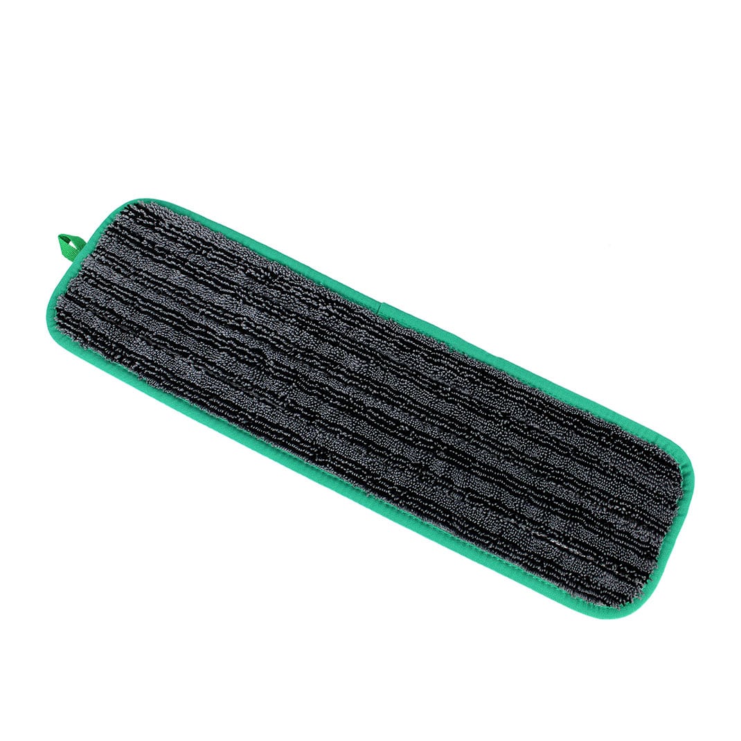 SABCO ULTRACLEAN MICROFIBRE ANTIBACTERIAL FLAT MOP PAD 10PK-GREEN (SABC-1267G) image 0