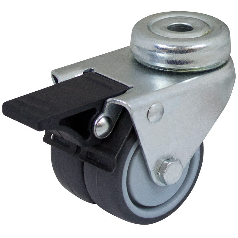Richmond Castor Swivel with Institutional Rubber 50mm Wheel and Brake (S2722B) image 0