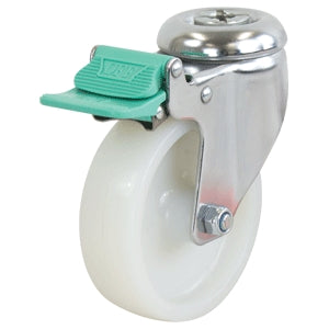 Richmond Stainless Steel Elite Castor with Nylon 100mm Wheel and Direction Lock (S4490D) image 0