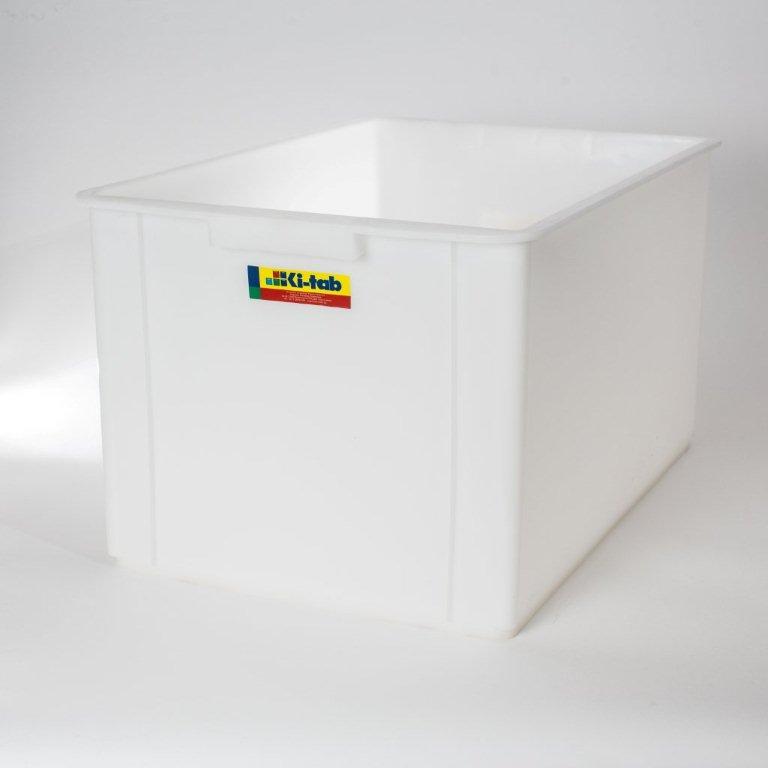 P048W White 65 Litre Crate image 0
