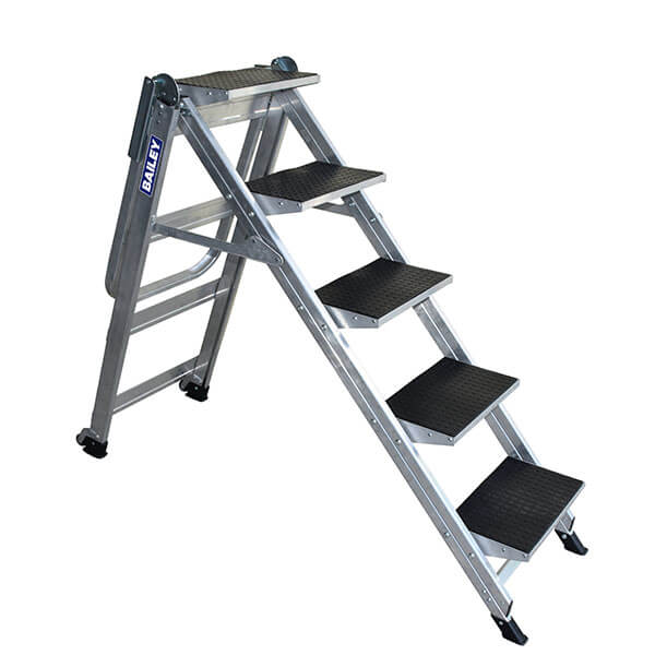 Bailey Stairway Ladder 5 Step with Handrail | FS13753 image 1