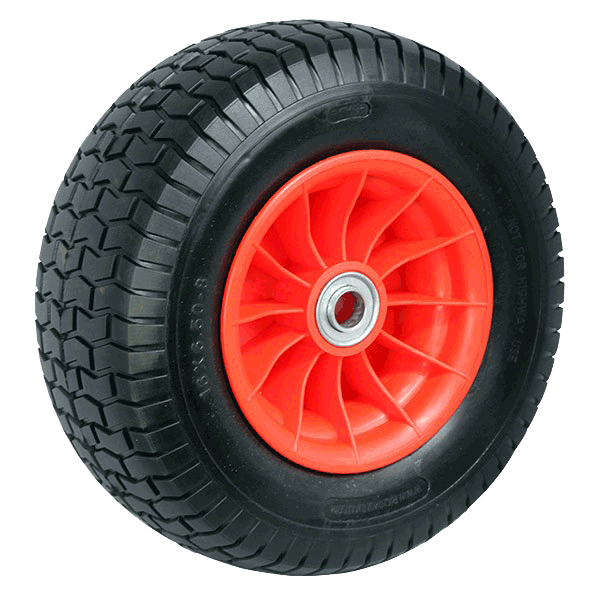400mm 2 Piece Metal Centre Puncture Proof Wheel (Turf Tread) | PF1628-1 image 0