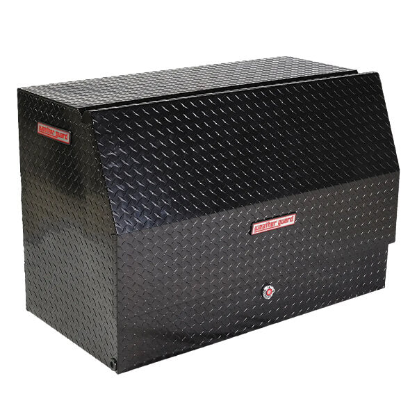 WEATHER GUARD Black Aluminium Upright Ute Box 1200 x 600 x 800mm (UT10008-BK) image 1