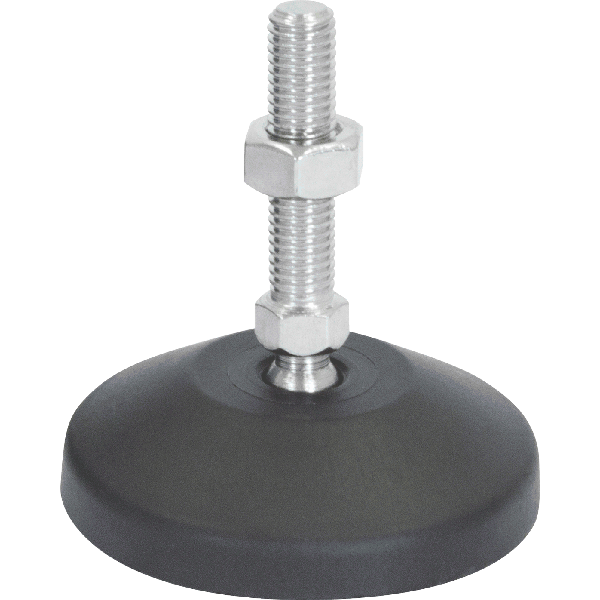 M12 Mild Steel Ball Joint Adjustable Levelling Feet | LVR801250S image 0