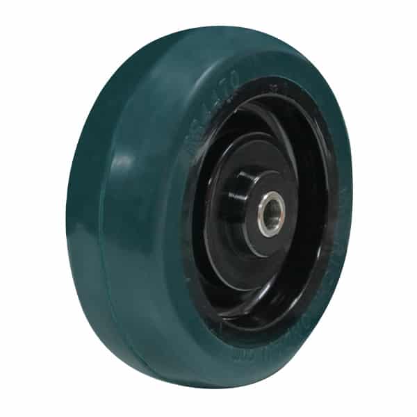 100mm Rebound Rubber Wheel | Plain Bore 5/16" Axle Diameter (RR4470-31PB) image 0