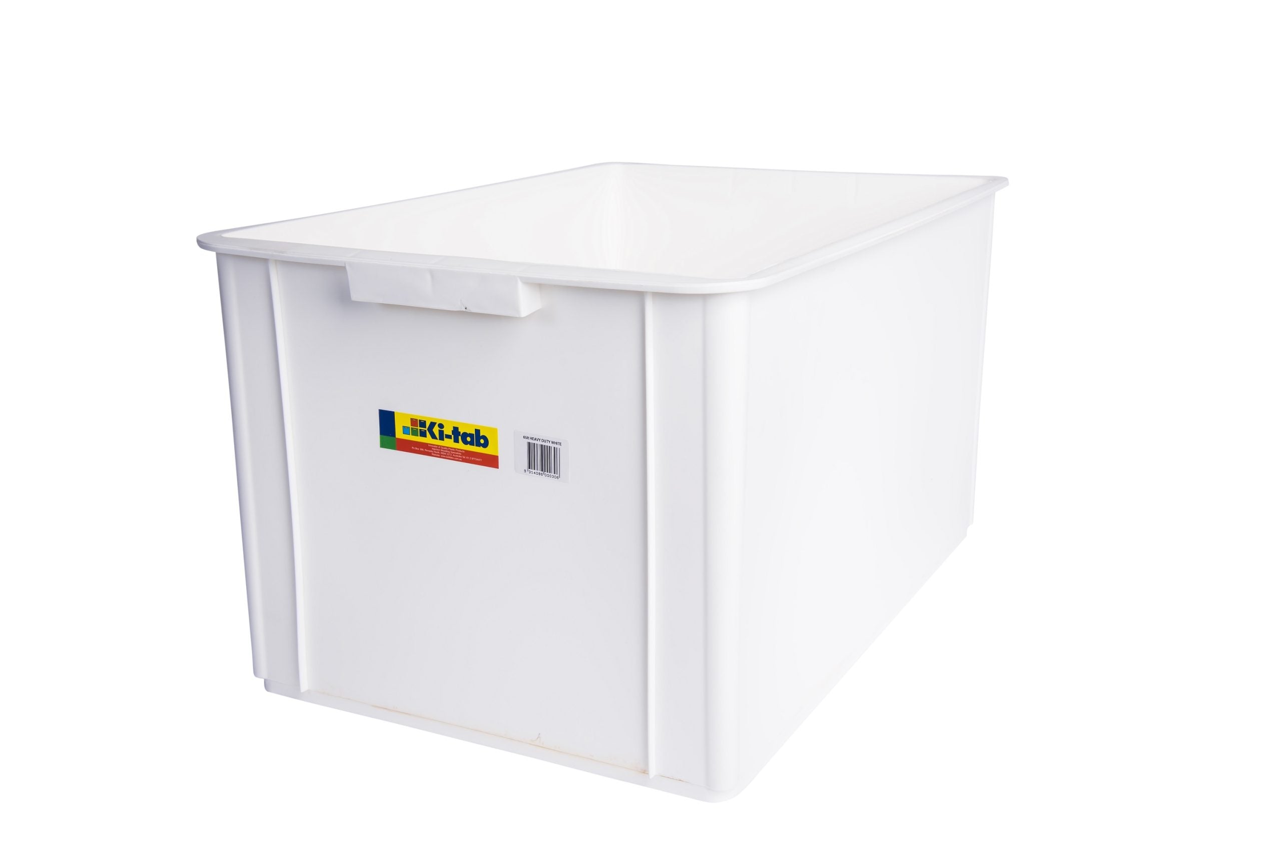P048W White 65 Litre Crate