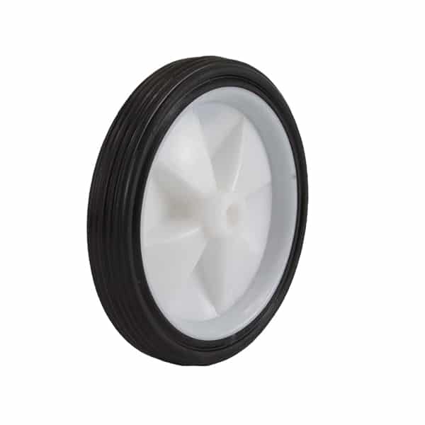 130mm Rubber On Nylon PL Bore Black Tyre Richmond Wheel | RN5041-10 image 0