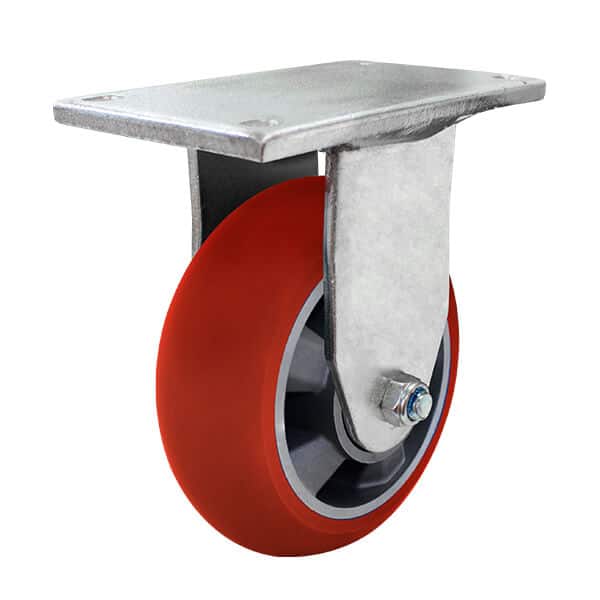 150mm Donut Profile Poly on Aluminium Wheel Castor 150kg Capacity (R6017) image 0
