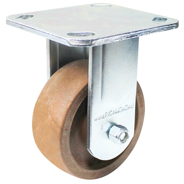 100mm High Temp Polymer 300kg Capacity Castor (R4353) image 0