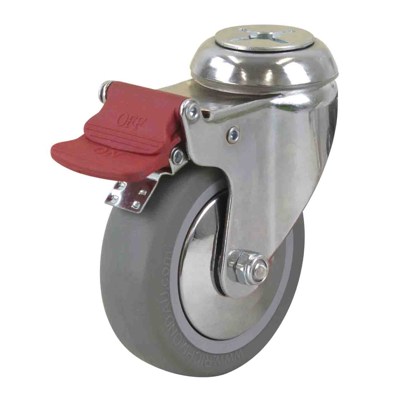 Richmond Castor Swivel with Institutional Rubber 100mm Wheel (S4480BR) image 0