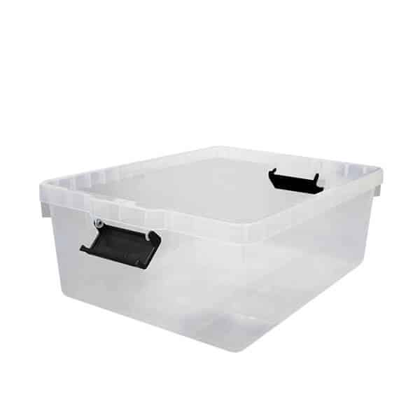 Stashaway Bin and Lid 15L Clear | 342BELP051C image 0