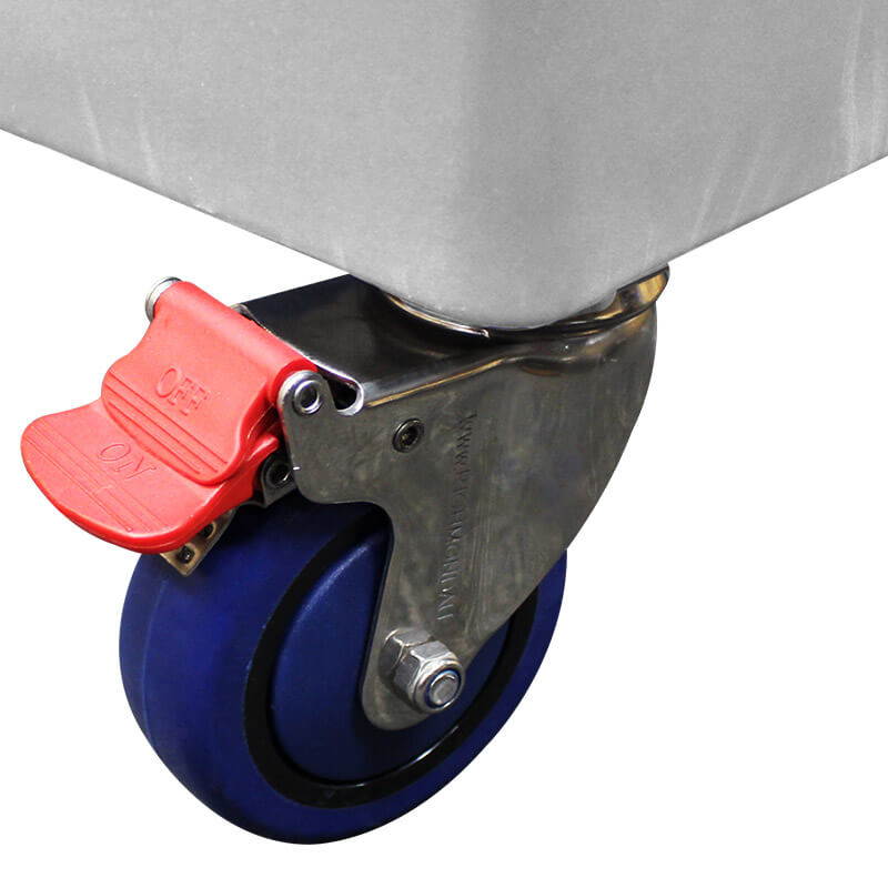 Crate Skate Tub Dollie with 75mm, 100mm or 125mm Wheels - White image 2