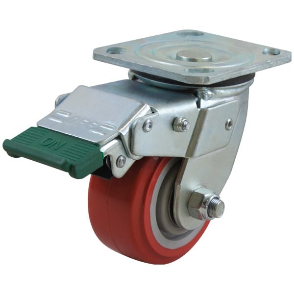Richmond Castor Swivel with 100mm Polyurethane Tyred Wheel and Directional Lock (S4410D) image 0