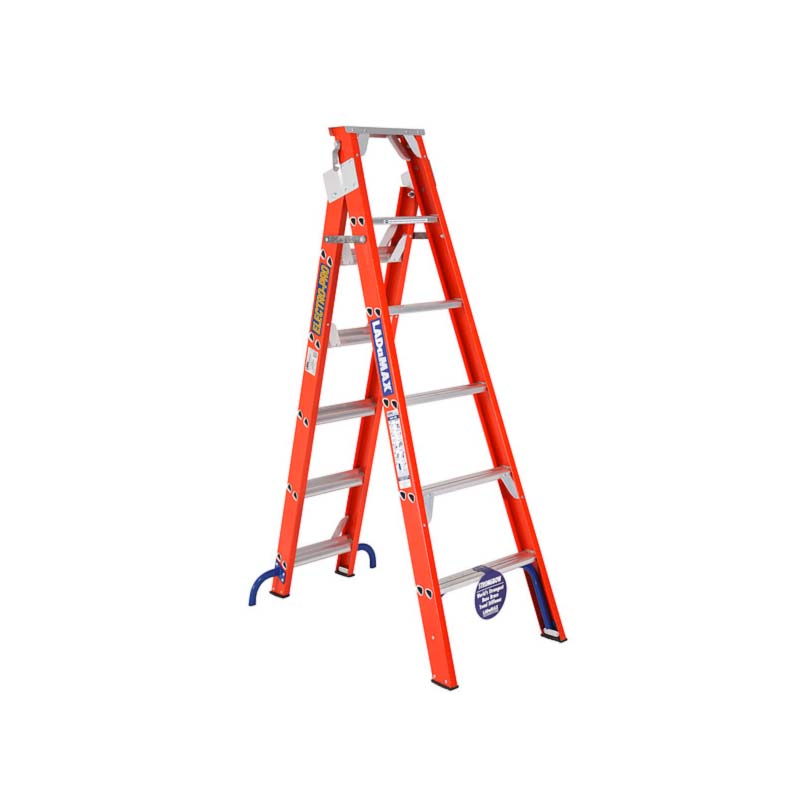 LADaMAX ElectroPro Fibreglass Dual Purpose Extension Ladder 1.8M-3.0M FSE062 image 0