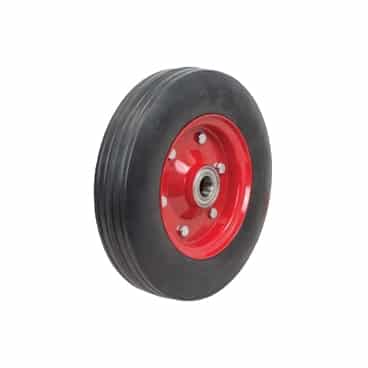 250mm Cushion Rubber Steel Centred BB Black Richmond Wheel | CR1110N-M20 image 0
