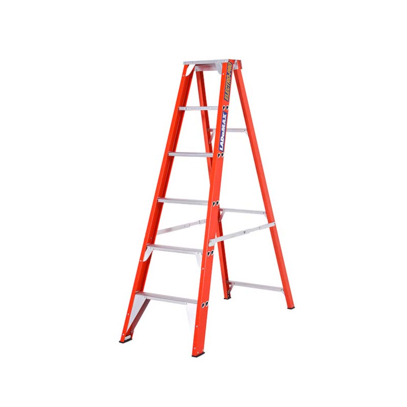LADaMAX FSS082 Fibreglass Single Side Step Ladder 2.4M image 0
