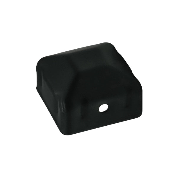 Square Black  Steel Post Cap to Suit 30mm Square Posts | GTR303 image 0