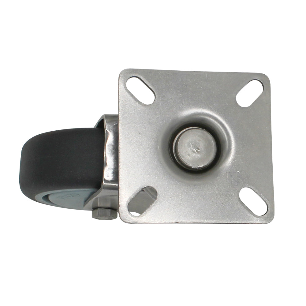 75mm Rubber Wheel 50kg Capacity Stainless Steel Castor (S3726) image 3