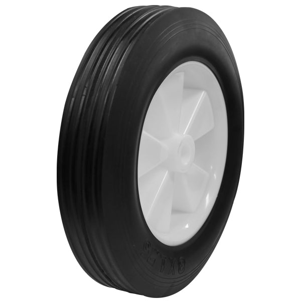 200mm Rubber On Nylon PL Bore Black Tyre Richmond Wheel | RN8874-50 image 0