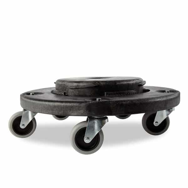 Black Rubbermaid Round BRUTE® Bin Dolly | 513RM264000-BLA image 0