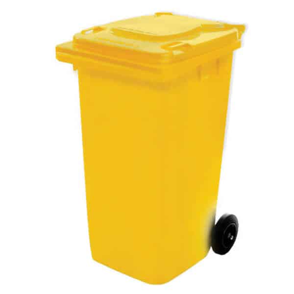 240 Litre Yellow Wheelie Bin | WGR032 image 0