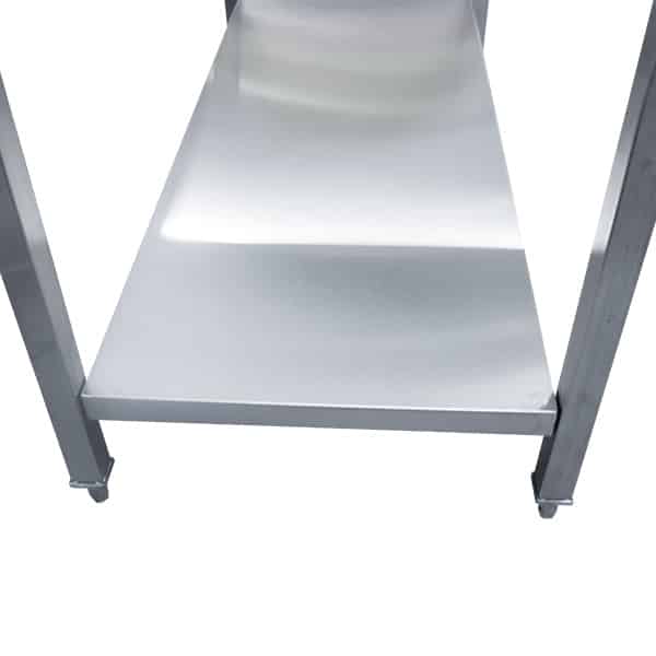 Stainless Steel (304) Bench with 150mm Splashback - 1200L x 600W x 900H image 5