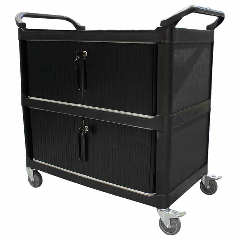 Service Trolley with Lockable Sliding Doors 895x505 | STR327 image 0