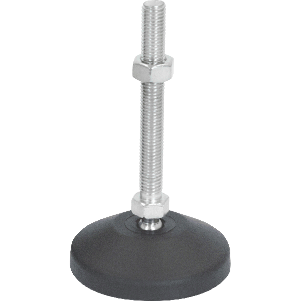 M12 Mild Steel Ball Joint Adjustable Levelling Feet | LVR8012100S image 0