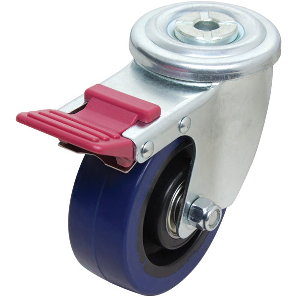 Richmond Castor Swivel with Rebound Rubber 125mm Wheel and Brake (S5214B) image 0