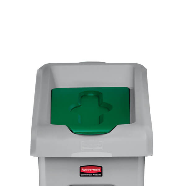 Slim Jim Recycling Station Green Closed Lid Insert image 0