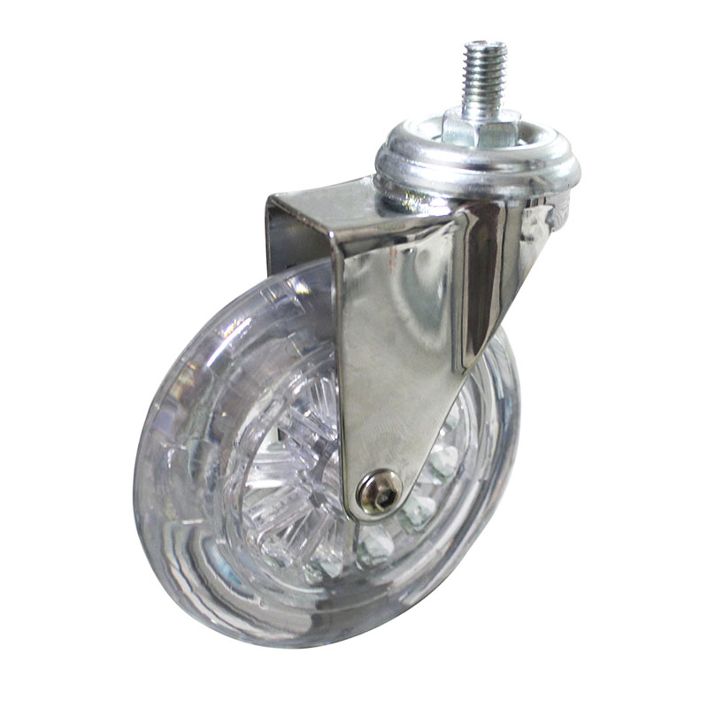 Richmond Castor Swivel with Clear Polyurethane 100mm Wheel (S4244) image 0