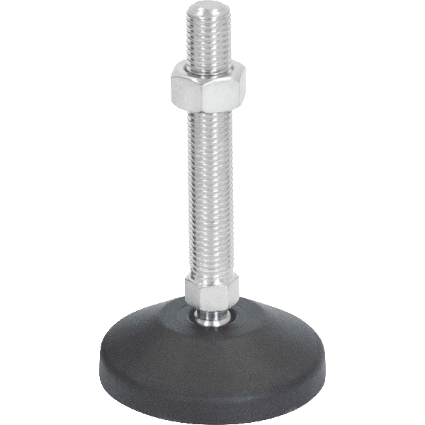 M16 Mild Steel Ball Joint Adjustable Levelling Feet | LVR8016100S image 0