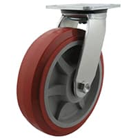 Richmond Castor Swivel with 200mm Polyurethane Tyred Wheel (S8849) image 0