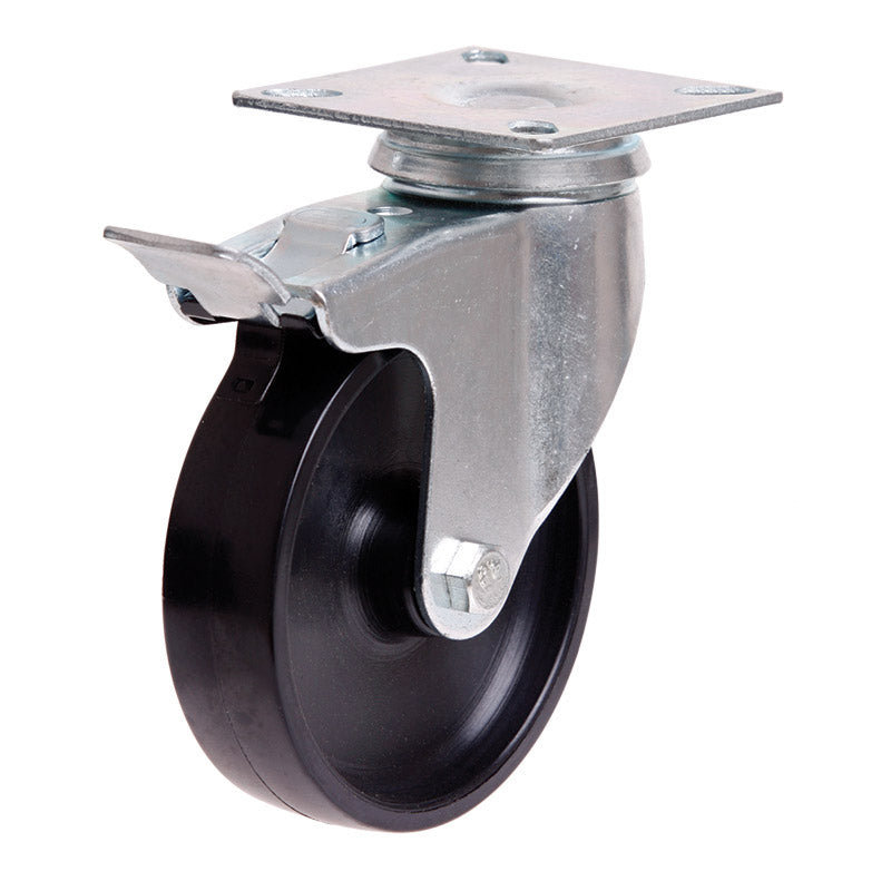 Richmond Castor Swivel with Nylon 100mm Wheel and Brake (S4716B) image 0