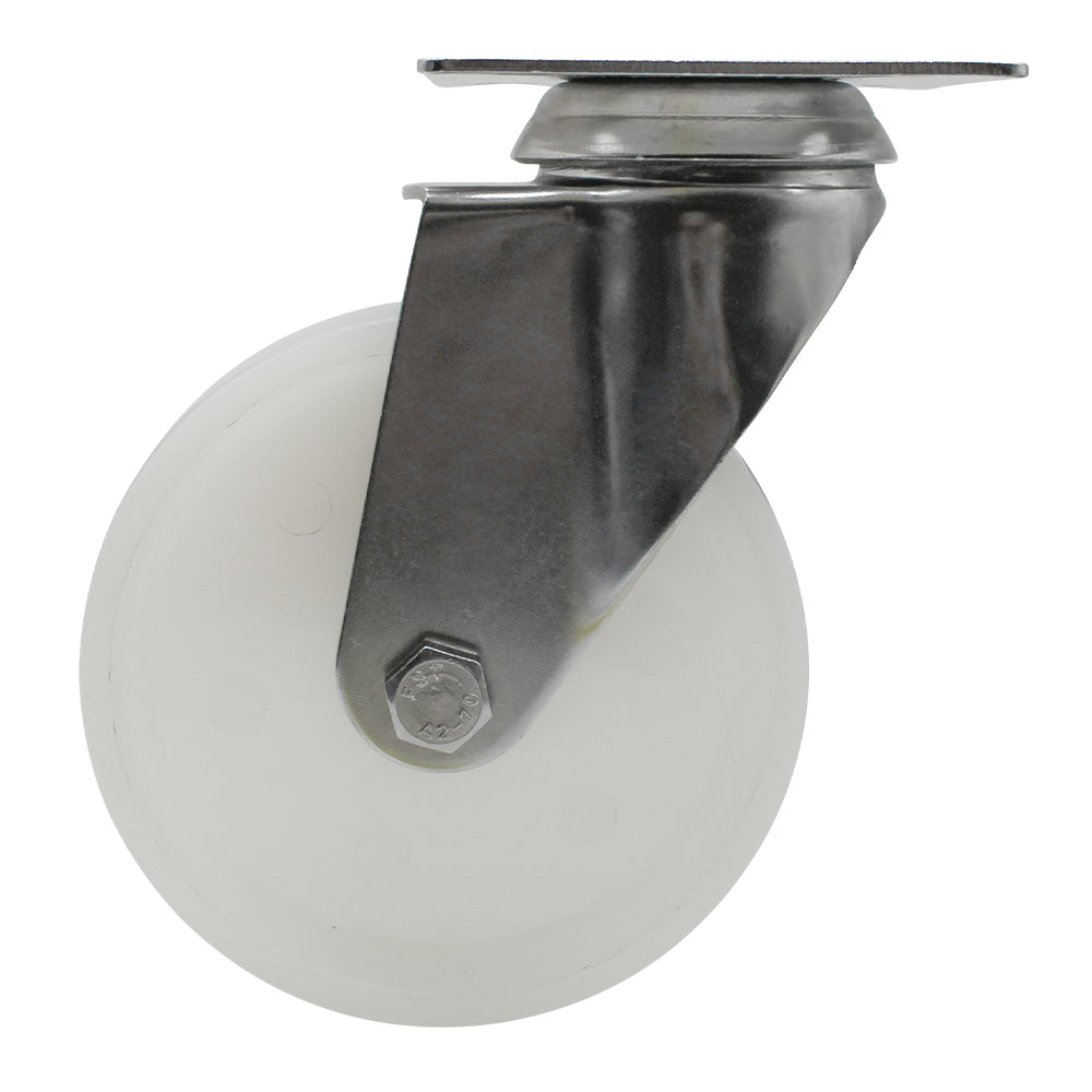 100mm Nylon Wheel 70kg Capacity Stainless Steel Castor (S4730) image 3